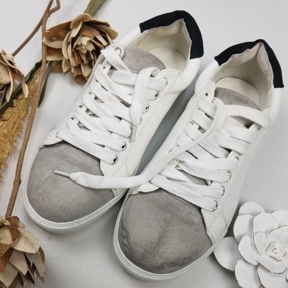 torrid Shoes - Torrid Women's Gray White Black Suede Leather Shoe